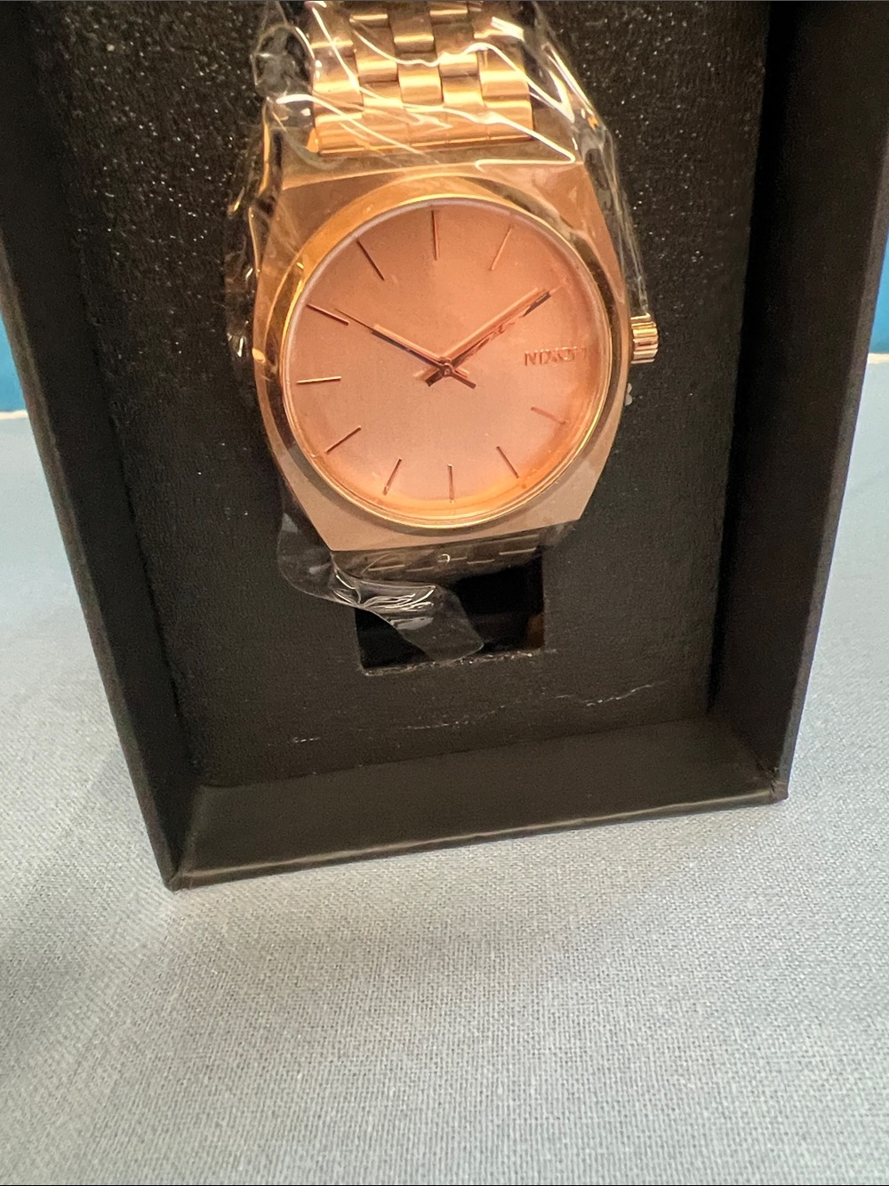 Nixon “Time Teller” Men's Watch in Rose Gold Finish